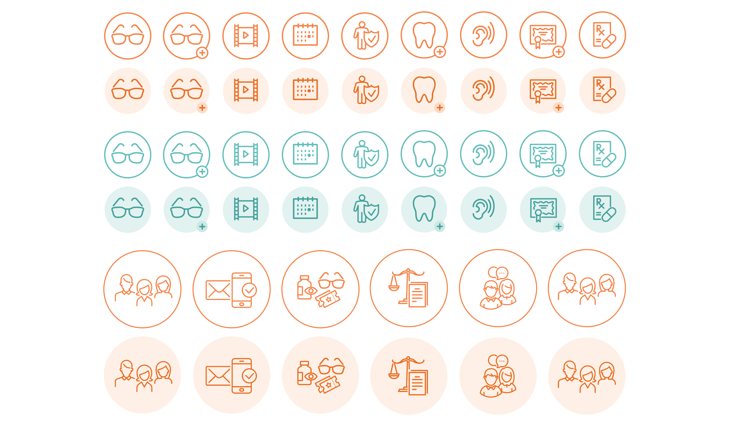 Icon Library for NDWA Membership.
