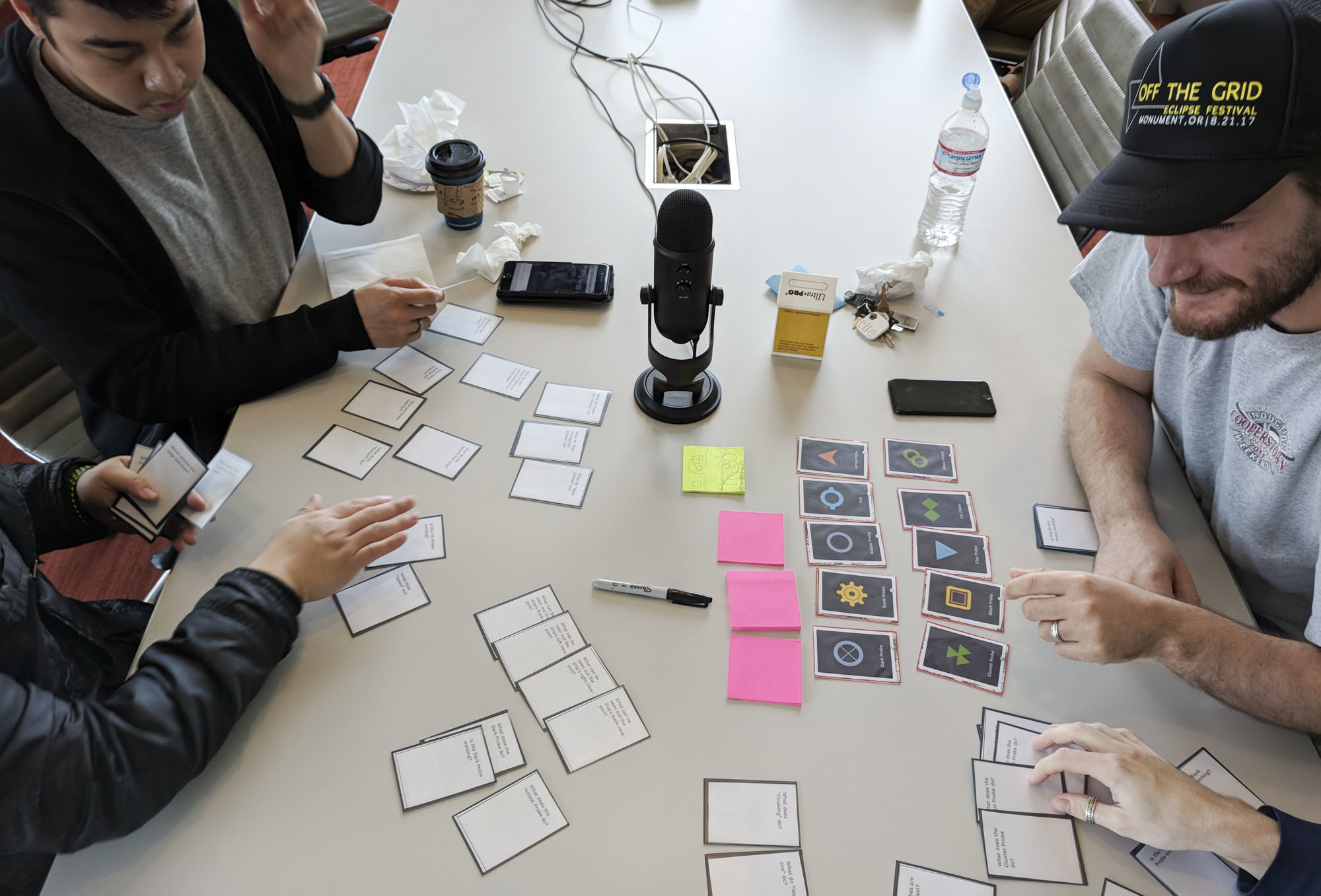 Players spent 10 minutes organizing cards. This was not an intended behavior.